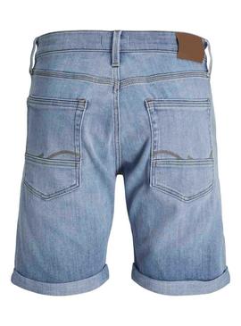 Bermudas Jack and Jones Chris Wood em denim claro para homens.