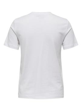 Camiseta Jack and Jones Plasma branca para homem.