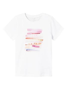 Camiseta Name It Jatakka rosa para menina