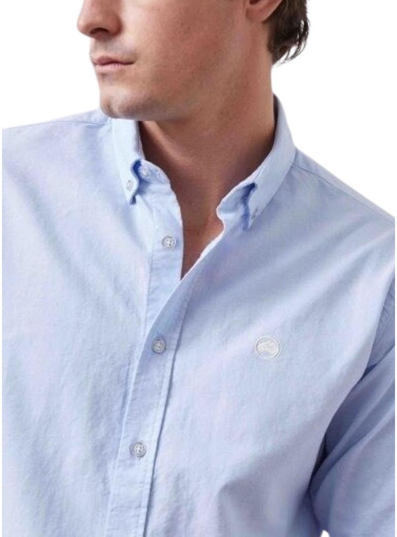 Camisa Altonadock azul claro em popeline para homem.