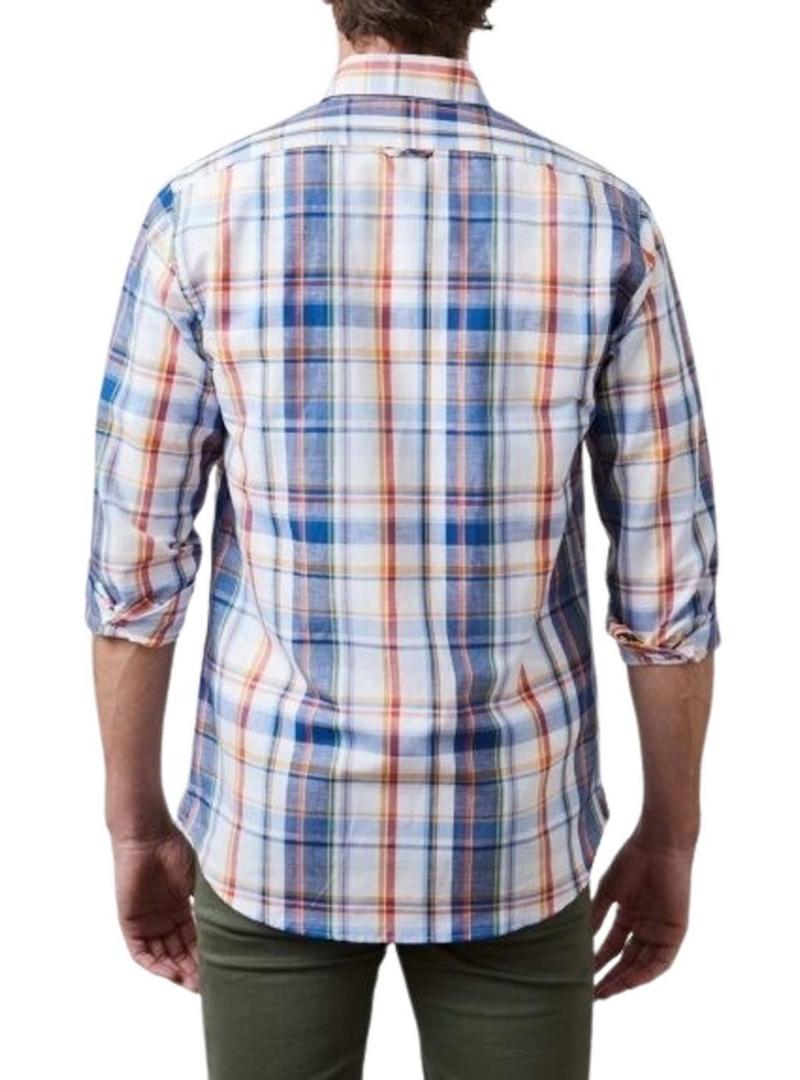 Camisa Altonadock Xadrez Azul para Homem