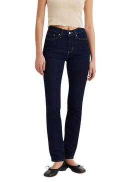 Calça jeans Levis 312 modeladora slim escuro para mulher