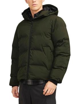 Jaqueta acolchoada Jack and Jones Payne verde para homem