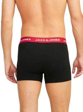 Pack 3 Cuecas Jack and Jones Joe preta para homem.