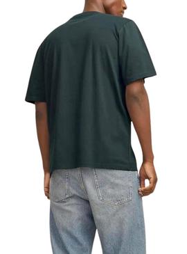 Camiseta Jack and Jones Vesterbro verde para homem