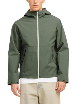 Corta-vento Jack and Jones Adam verde para homem