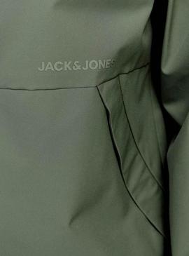 Corta-vento Jack and Jones Adam verde para homem