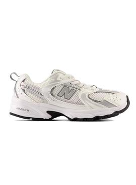 Sapatilhas New Balance 530 branco para menino e menina