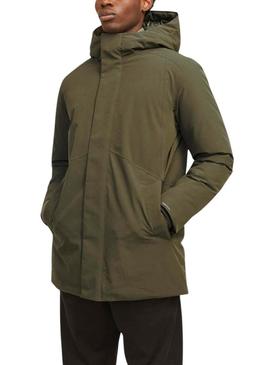 Parka Jack and Jones Ekeen verde para homem.