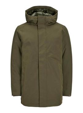 Parka Jack and Jones Ekeen verde para homem.