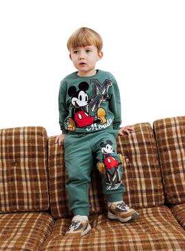 Jogger Nome It Nayel Mickey verde para menino