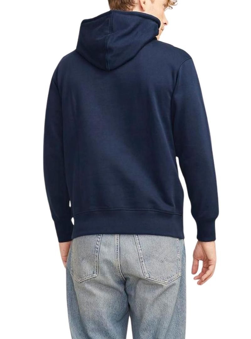 Moletom Jack and Jones Freder azul para homem.