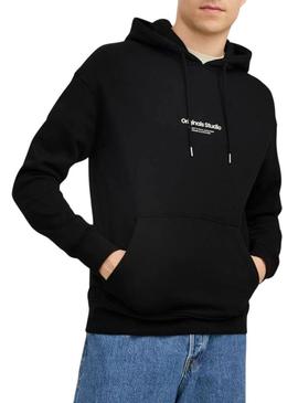 Moletom Jack and Jones Vesterbro preto para homem.