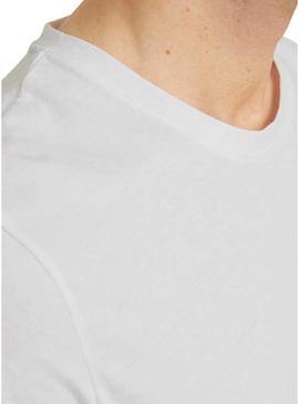 Camiseta Jack and Jones Simon branca para homem