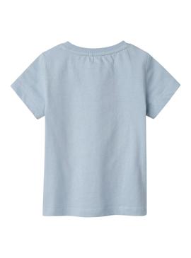 Camiseta Name It Bethany azul claro para menina