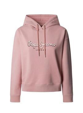 Moletom Pepe Jeans Maddy rosa para mulher