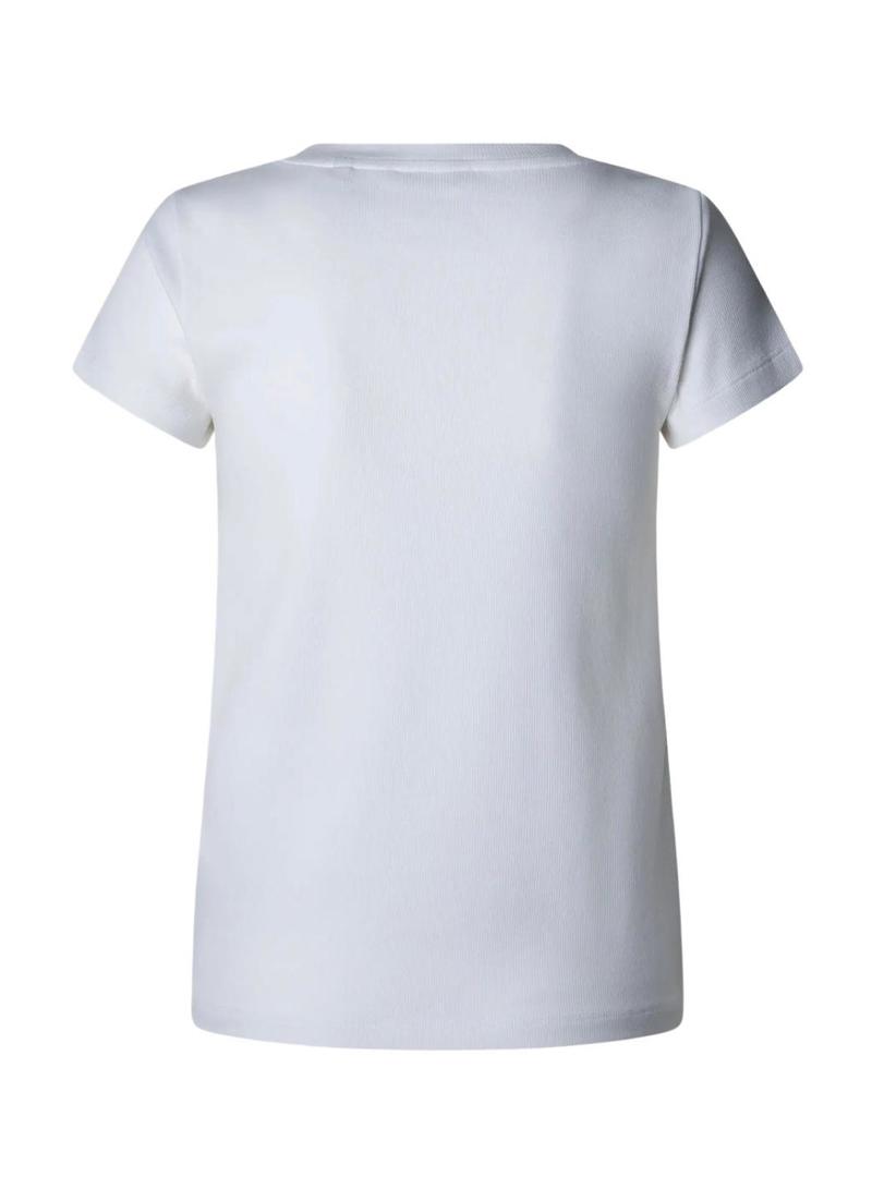 Camiseta Pepe Jeans Merida branco para mulher.