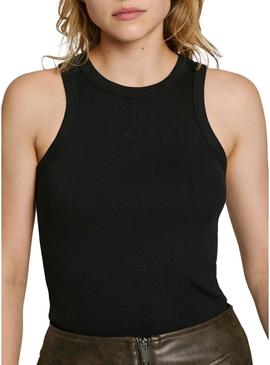 Top Pepe Jeans Marian preto para mulher