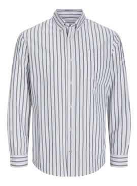 Camisa Jack and Jones Oxford azul pronta para criança.