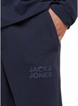 Calça de fato de treino Jack and Jones Gordon azul-marinho