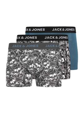 Pack de cuecas Jack and Jones Damon multicolor para homem.