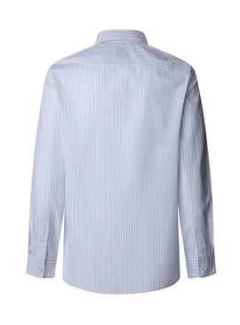 Camisa Pepe Jeans Adison branca para homem.