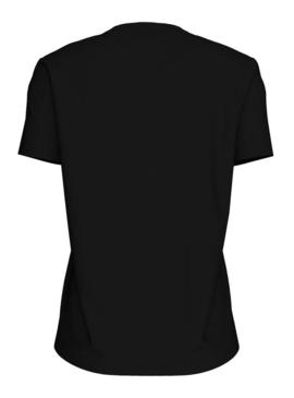 Camiseta Calvin Klein Jeans Monologo Glossy preto para mulher.