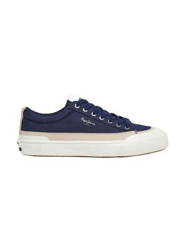 Sapatos Pepe Jeans Ben Wash azul para homem.