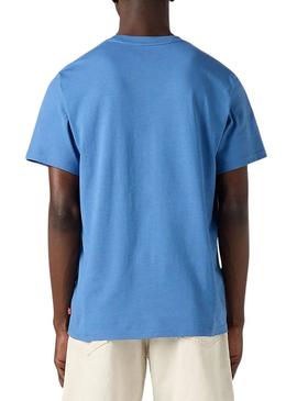 Camiseta Levi's Relaxed azul para homem.