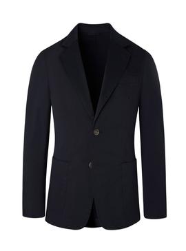 Blazer Silbon casual azul marinho para homem.