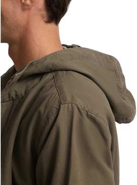 Parka Silbon Trademark verde para homem