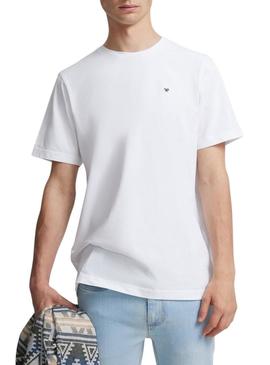 Camiseta Silbon Minilogo branca para homem.