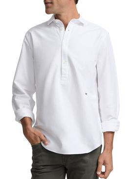 Camisa Silbon oxford branca para homem.