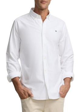 Camisa Silbon Oxford branca para homem.