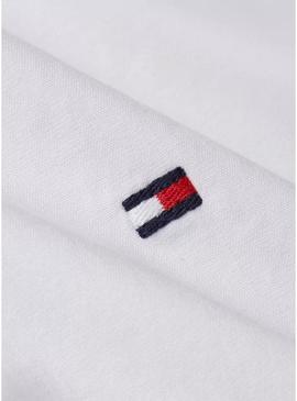 Camisa Tommy Hilfiger Core Flex branca para homem.