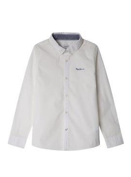 Camisa Pepe Jeans Camdem branca para criança