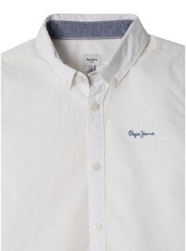 Camisa Pepe Jeans Camdem branca para criança