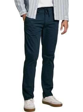 Calça Pepe jeans Comfort Chino azul para homem.