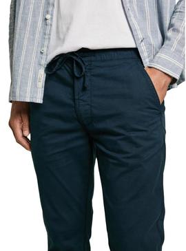 Calça Pepe jeans Comfort Chino azul para homem.