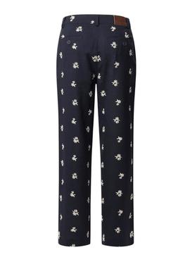 Calça Pepe Jeans Genoveva azul marinho para mulher