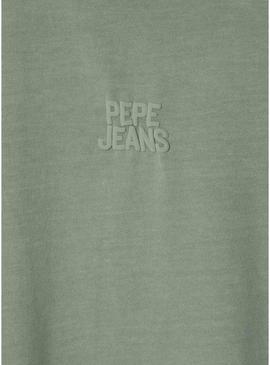 Camiseta Pepe Jeans Charles verde para criança