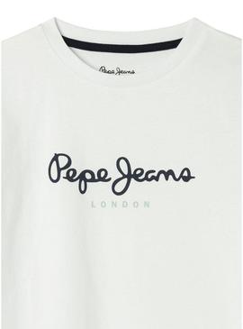 Camiseta Pepe Jeans New Art branca para criança