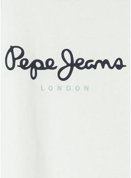 Camiseta Pepe Jeans New Art branca para criança