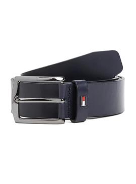 Cinto Tommy Hilfiger Denton marinho para homem.