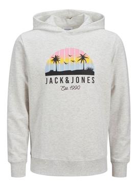 Moletom Jack and Jones Palm bege para homem