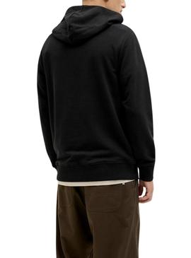 Moletom preto Jack and Jones Palm para homem.