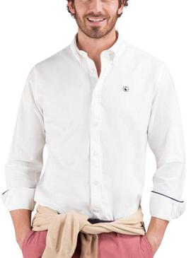 Camisa El Ganso Garment Dyed branca para homem