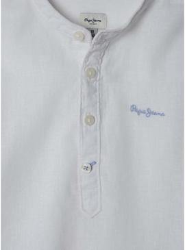 Camiseta Pepe Jeans Chamber branca para menino