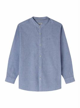 Camisa Pepe Jeans Chestley azul para menino