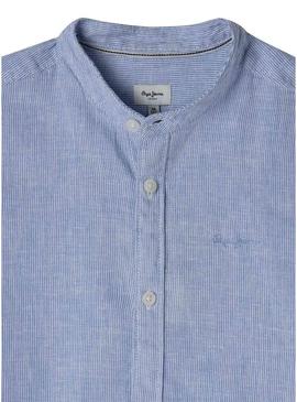 Camisa Pepe Jeans Chestley azul para menino